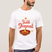 ✨ Shubh Deepavali | Traditional Diwali Rangoli | T-Shirt (Vorderseite)