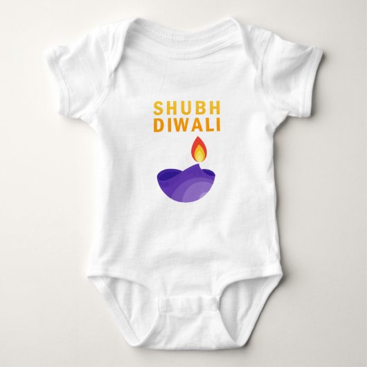 Shubh Diwali Baby Strampler (Vorderseite)