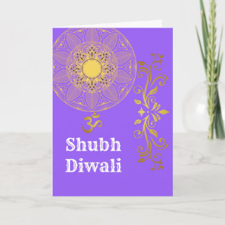 Shubh Diwali Faltkarte für den Gruß/die Urlaubskar Karte