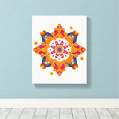 Shubh Diwali Traditionelle indische Wall Art Leinwanddruck (Insitu (Holzboden))