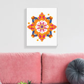 Shubh Diwali Traditionelle indische Wall Art Leinwanddruck (Insitu (Wohnzimmer))