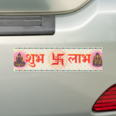 Shubh Labh Hindu-Symbol für Frieden und Wohlstand Autoaufkleber (Auf Auto)
