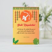 Shubh Vijayadashmi Dussehra Karte (Stehend Vorderseite)