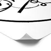 Shubham Love Calligraphy Art Poster (Ecke)