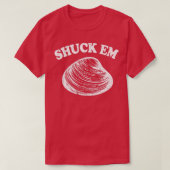 Shuck Em Clams Quahog Shellfish Shucking Digi R T-Shirt (Design vorne)