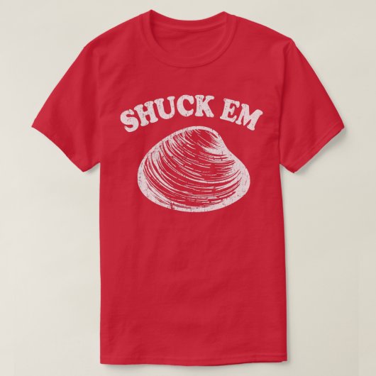 Shuck Em Clams Quahog Shellfish Shucking Digi R T-Shirt (Design vorne)