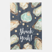 Shuck Yeah | Aquarellpearl Oyster Geschirrtuch (Vertikal)