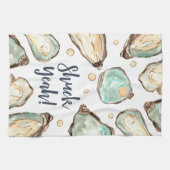 Shuck Yeah | Aquarellpearl Oyster Geschirrtuch (Horizontal)