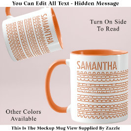 Shud Du Fuh Cup & Name Versteckte Nachricht 138OW  Tasse