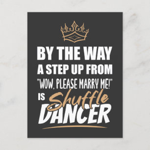Shuffle Dancer ist das Ultimate in Appeal. Fun Gif Postkarte