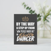 Shuffle Dancer ist das Ultimate in Appeal. Fun Gif Postkarte (Stehend Vorderseite)