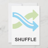 Shuffle-Symbol Einladung (Vorderseite)