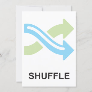 Shuffle-Symbol Einladung