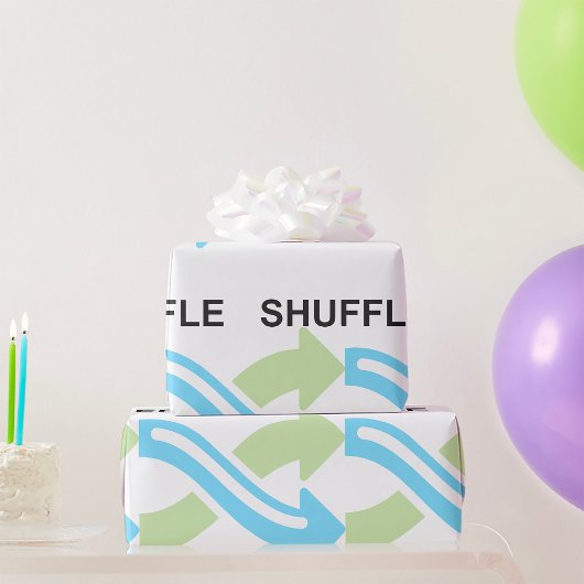 Shuffle-Symbol Geschenkpapier