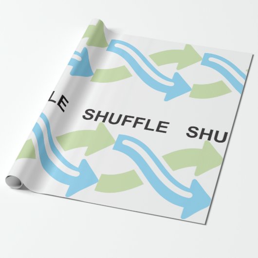 Shuffle-Symbol Geschenkpapier (Ungerollt)