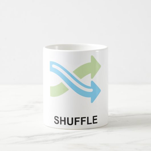Shuffle-Symbol Kaffeetasse (Mittel)