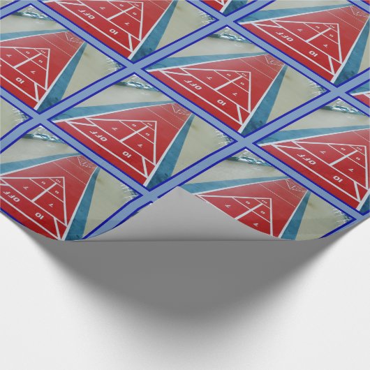 Shuffleboard an Bord Geschenkpapier (Ecke)