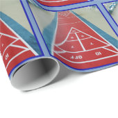 Shuffleboard an Bord Geschenkpapier (Rolleneckpunkt)