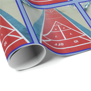 Shuffleboard an Bord Geschenkpapier