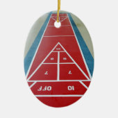 Shuffleboard an Bord Keramik Ornament (Vorne)