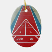 Shuffleboard an Bord Keramik Ornament (Hinten)