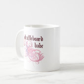 Shuffleboard-Baby Kaffeetasse (Vorderseite Links)