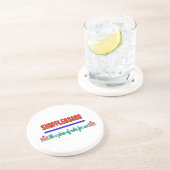 Shuffleboard ist es ein Stück des Kuchens für mich Getränkeuntersetzer (Seite)