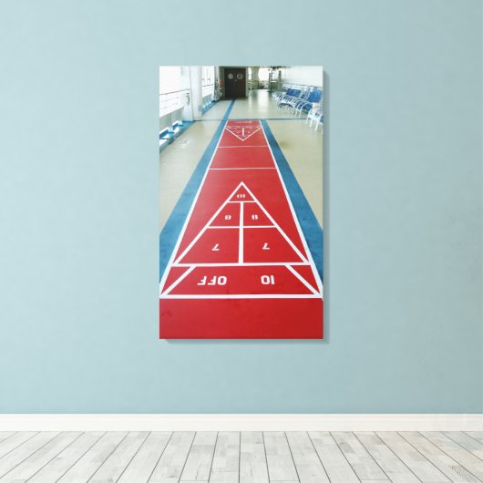 Shuffleboard Leinwanddruck (Insitu (Holzboden))