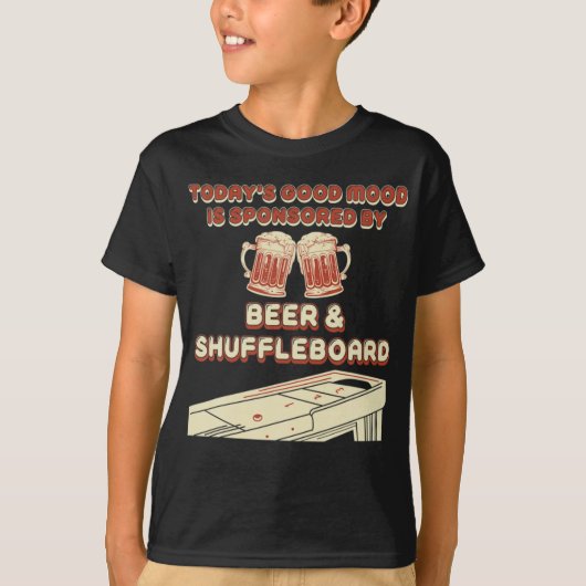 Shuffleboard Player Beer T-Shirt (Vorderseite)