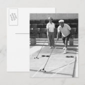 Shuffleboard Postkarte (Vorne/Hinten)