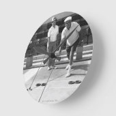 Shuffleboard Runde Wanduhr (Winkel)