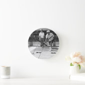 Shuffleboard Runde Wanduhr (Zuhause)