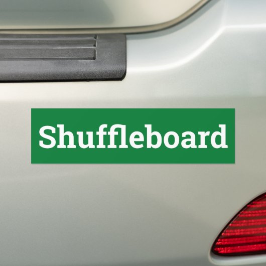 Shuffleboard-Zeichen Autoaufkleber (Auf Auto)