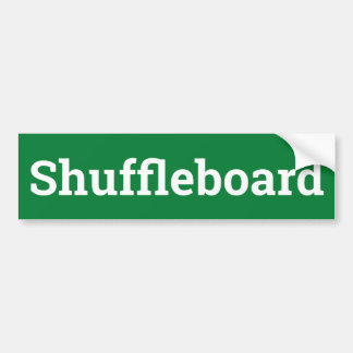 Shuffleboard-Zeichen Autoaufkleber