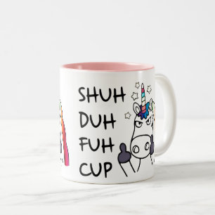 SHUH DUH FUH Cup Funny Angry Unicorn Tasse