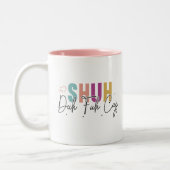 Shuh duh fuh cup Funny Quote Coworker Mug Zweifarbige Tasse (Links)