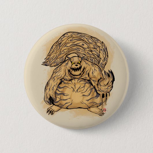 Shukaku der ein angebundene Tierknopf Button (Vorderseite)