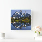 Shuksan-Wanduhr Quadratische Wanduhr (Zuhause)