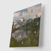 Shuksan-Wanduhr Quadratische Wanduhr (Winkel)