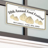 Shumai Chinese Cantonese Food Dim Sum Dumplings Banner (Äußeres Gebäude)