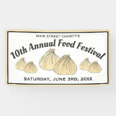 Shumai Chinese Cantonese Food Dim Sum Dumplings Banner (Horizontal)