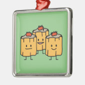 Shumai Chinese Dumplings Dim Sum Dimsum Dumpling p Silbernes Ornament (Links)