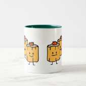 Shumai chinesischer Mehlkloß p Mehlkloß-Dim Sums Zweifarbige Tasse (Mittel)