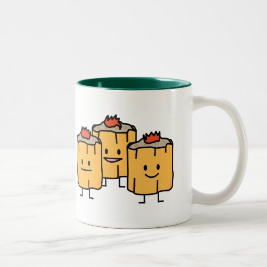 Shumai chinesischer Mehlkloß p Mehlkloß-Dim Sums Zweifarbige Tasse (Rechts)