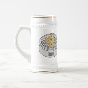 Shumai dim sum Cartoon Illustration Bierglas