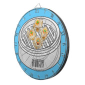 Shumai dim sum Cartoon Illustration Dartscheibe (Vorderseite rechts)