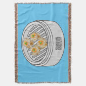 Shumai dim sum Cartoon Illustration Decke (Vorderseite Vertikal)