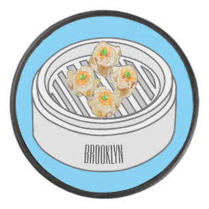 Shumai dim sum Cartoon Illustration Eishockey Puck
