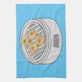 Shumai dim sum Cartoon Illustration Geschirrtuch (Vertikal)