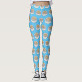 Shumai dim sum Cartoon Illustration Leggings (Vorderseite)